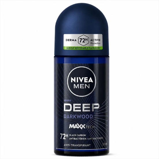 رول ضد تعریق مردانه نیوآ Deep Darkwood 72H آنتی باکتریال 50ml