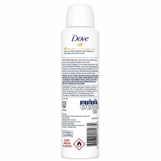 اسپری دئودورانت ضد تعریق داو Dove مدل Fresh حجم 250 میلی لیتر