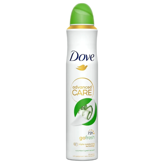 اسپری دئودورانت ضد تعریق زنانه داو Dove مدل Go Fresh حجم 250ml