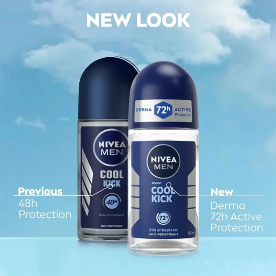 رول ضد تعریق مردانه نیوآ مدل Cool Kick 72H خنک کننده 50ml