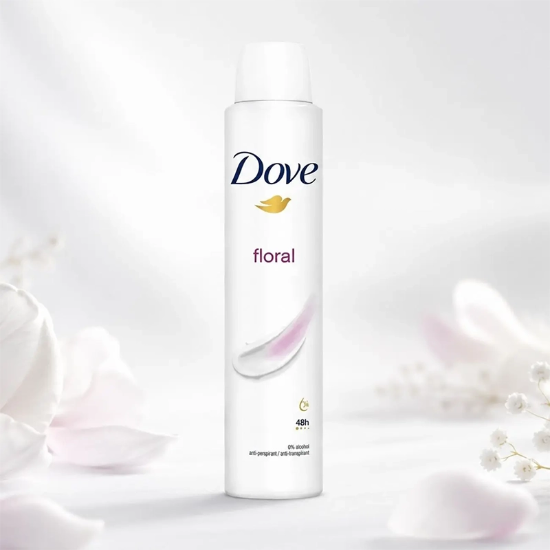 اسپری ضد تعریق زنانه داو Dove مدل Floral 48H حجم 250 میلی لیتر