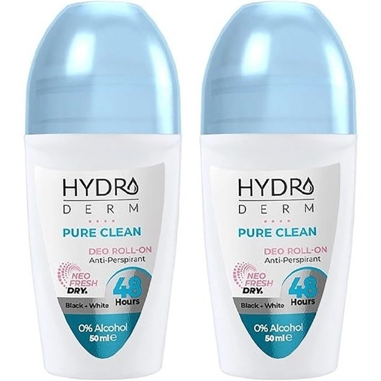 مام رول ضد تعریق بانوان هیدرودرم Hydroderm مدل PURE CLEAN حجم 50ml