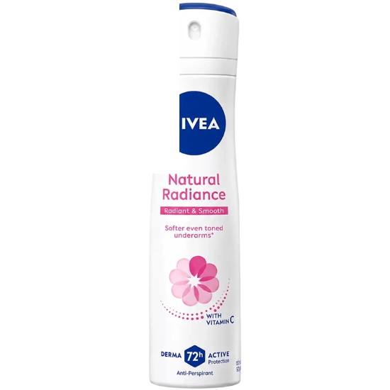 تصویر  اسپری ضد تعریق زنانه نیوآ NIVEA مدل Natural Radiance با محافظت 72 ساعته 150ml