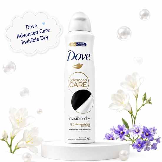 تصویر  اسپری ضد تعریق زنانه داو Dove مدل Advanced Care Invisible Dry حجم 250ml