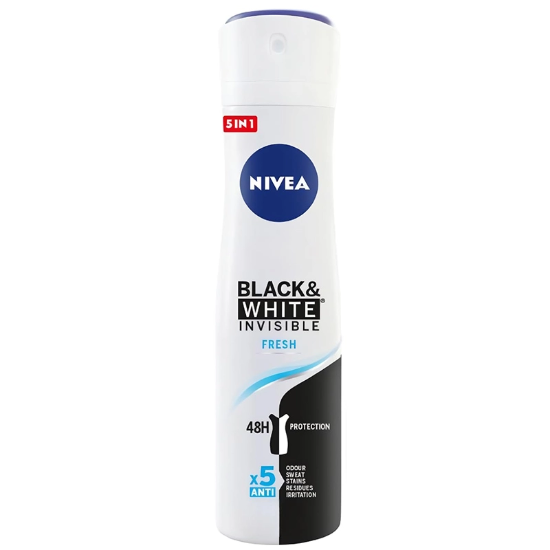 تصویر  اسپری ضد تعریق زنانه نیوآ مدل Black White Fresh 48h حجم 150ml