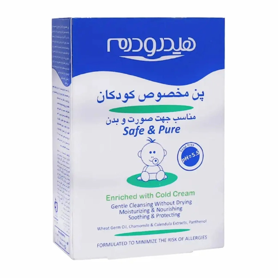 تصویر  پن شستشوی صورت و بدن کودک هیدرودرم Hydroderm مدل Baby Syndet Bar