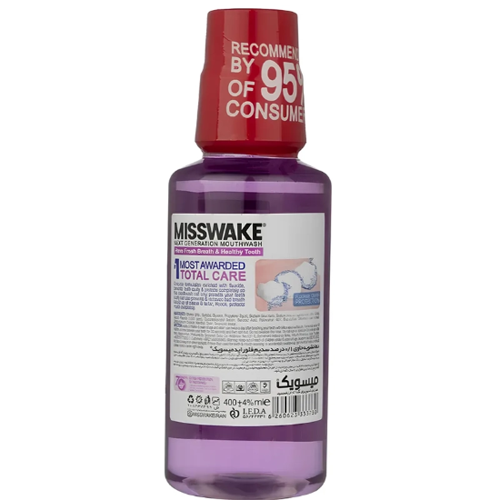 تصویر  دهان شویه میسویک مدل توتال کر زینک حجم 400ml