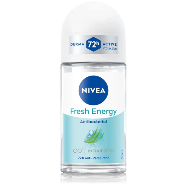 تصویر  رول ضد تعریق زنانه نیوآ NIVEA مدل Fresh Energy 72H آنتی باکتریال 50ml