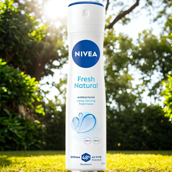 تصویر  اسپری ضد تعریق زنانه نیوآ NIVEA مدل Fresh Natural محافظت 48 ساعته 150ml