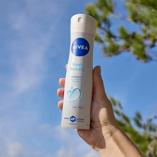 تصویر  اسپری ضد تعریق زنانه نیوآ NIVEA مدل Fresh Natural محافظت 48 ساعته 150ml