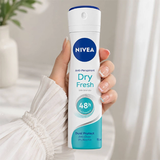 تصویر  اسپری ضد تعریق زنانه نیوآ NIVEA مدل Dry Fresh 48h حجم 150ml