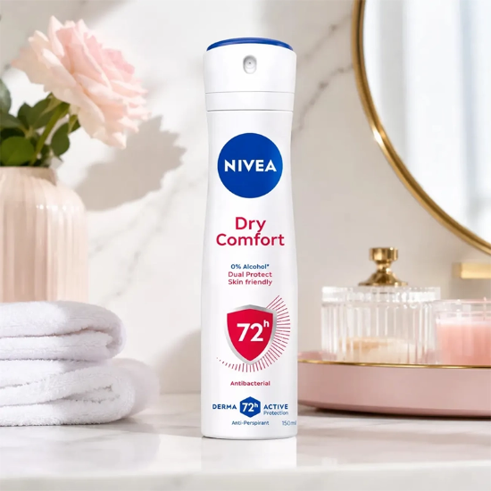 تصویر  اسپری ضد تعریق زنانه نیوا NIVEA مدل Dry Comfort 72h حجم 150ml