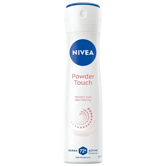 تصویر  اسپری ضد تعریق زنانه نیوآ NIVEA مدل Powder Touch با محافظت 72 ساعته 150ml