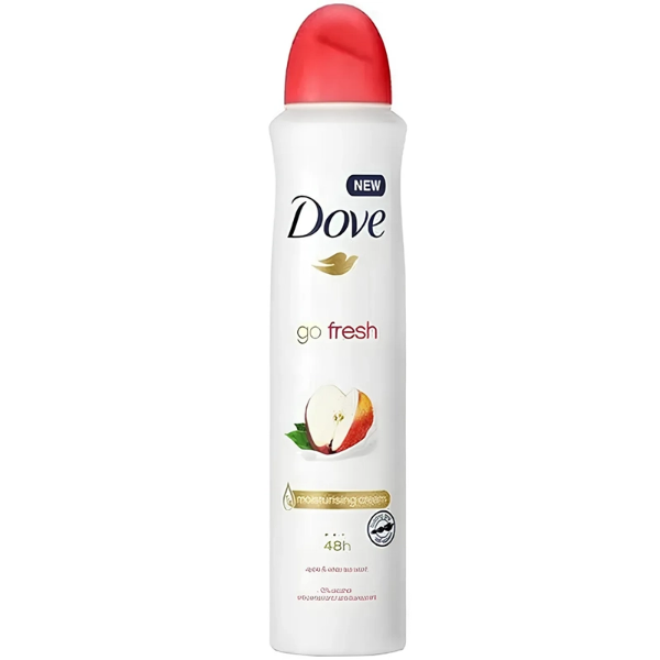 تصویر  اسپری دئودورانت زنانه سیب و چای داو Dove Go Fresh حجم 250ml