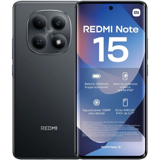 تصویر  گوشی موبایل شیائومی مدل Redmi Note 15 4G دو سیم کارت ظرفیت 256 گیگابایت و رم 8 گیگابایت