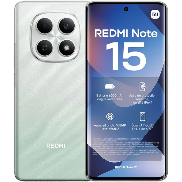تصویر  گوشی موبایل شیائومی مدل Redmi Note 15 4G دو سیم کارت ظرفیت 256 گیگابایت و رم 8 گیگابایت